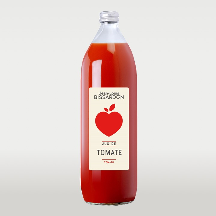 Jus de tomate - 100% Pur Jus - Bissardon - 1L