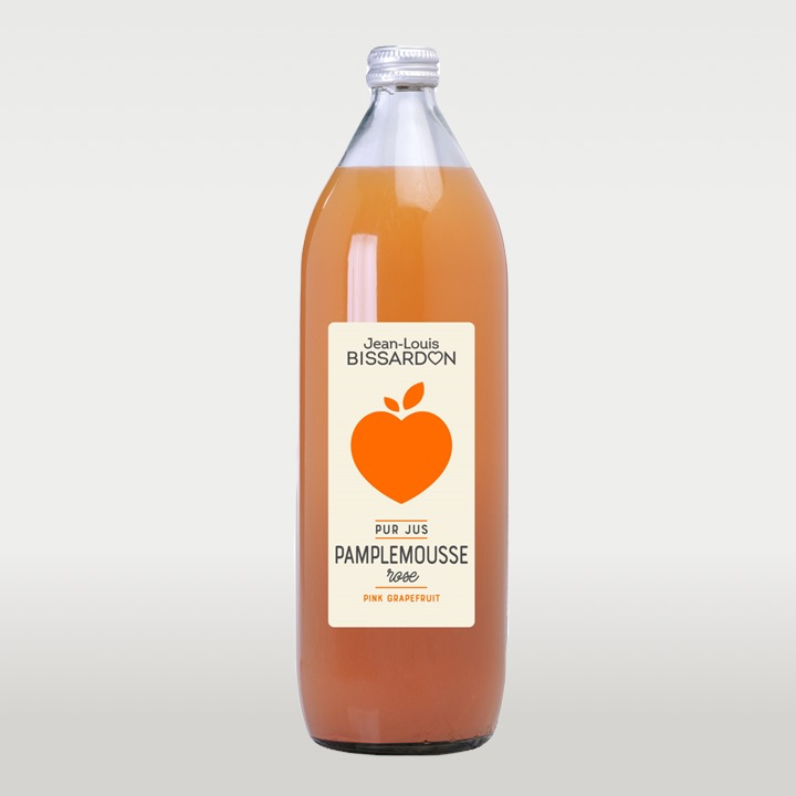 Jus de pamplemousse - 100% Pur Jus - Bissardon - 1L