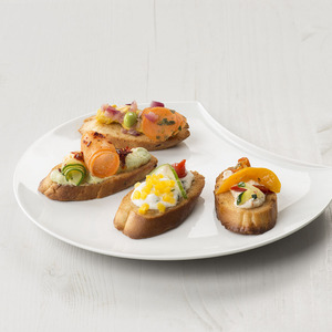 Mini Bruschetta Légumes Crues