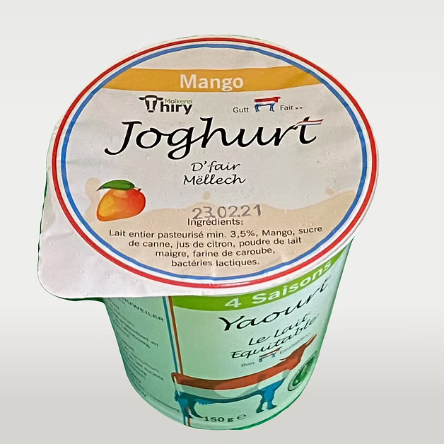 Yaourt entier Mangues- Thiry Molkerei - 150Gr