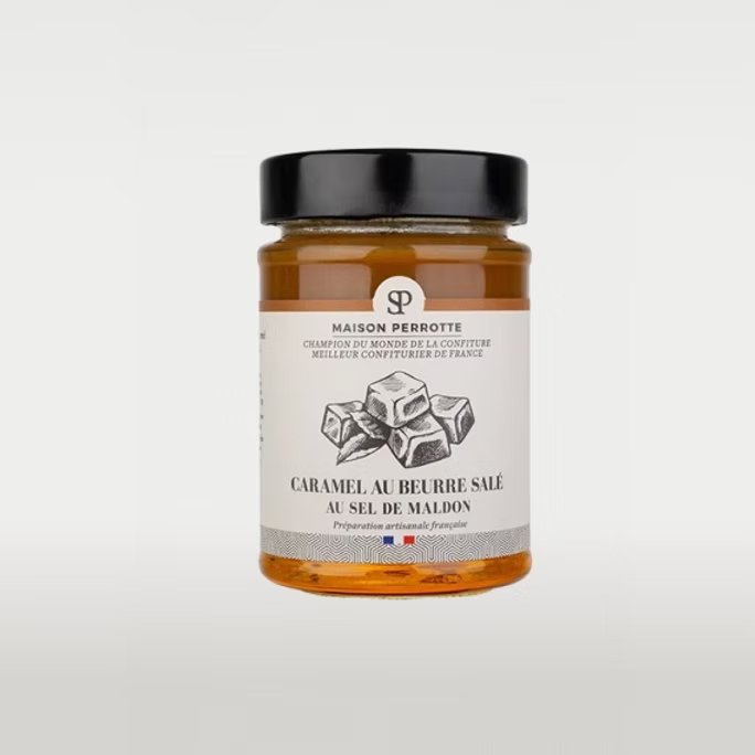 Caramel au beurre salé au sel de Maldon - Confiture Perrotte - 210 Gr