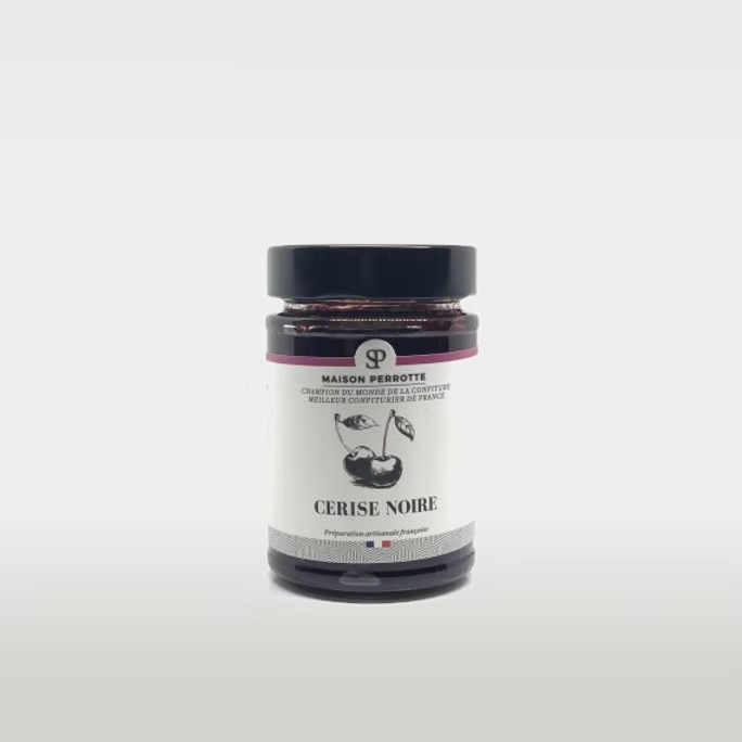 Cerise noire de France - Confiture Perrotte - 210 Gr