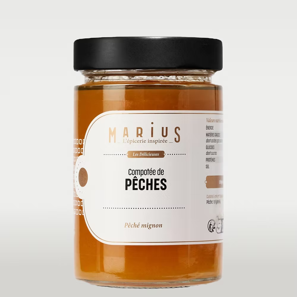 Compotée de Pêches 310 Gr - Marius