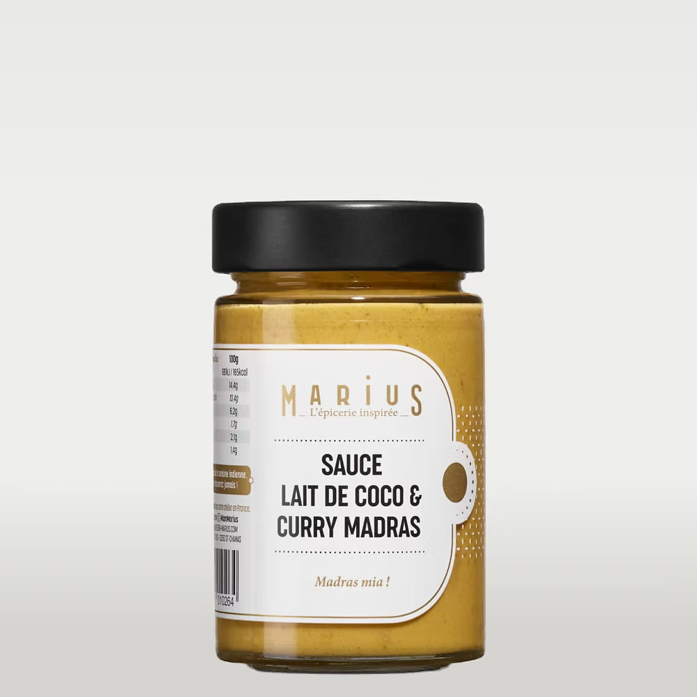 Sauce Curry Madras Coco 190 Gr - Marius