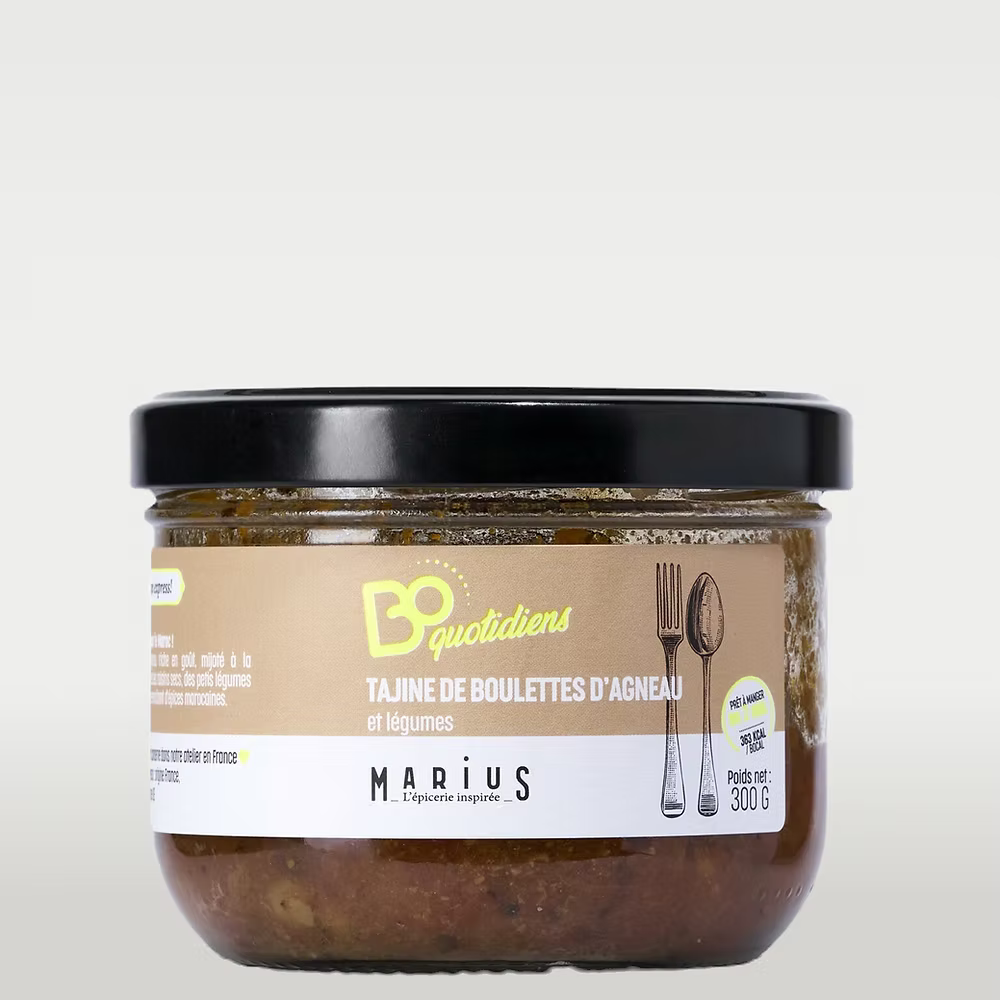 Tajine de Boulettes d’Agneau et Légumes 300 Gr - Marius