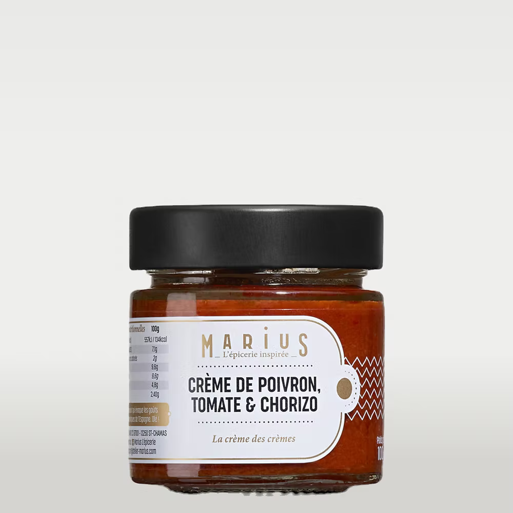 Crème de poivron tomate chorizo 100 Gr - Marius