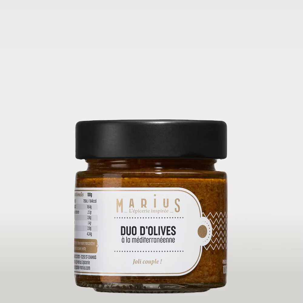 Duo d’olives à la Méditerranéenne 100 Gr - Marius
