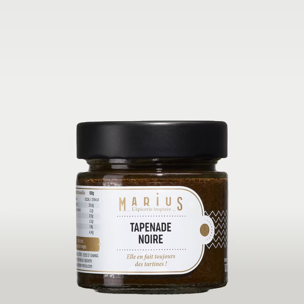 Tapenade noire 100 Gr - Marius
