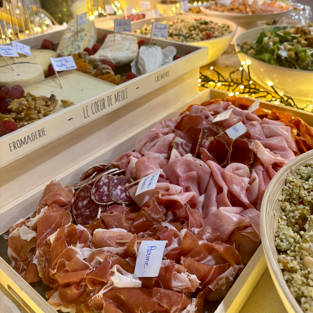 Plateau Repas - Charcuteries fines et Fromages - Prix par personne