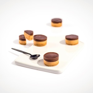 Mini Cheesecake au Caramel et Chocolat