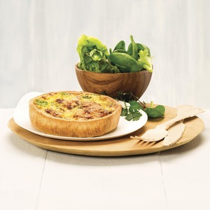 Quiche au Saumon Brocolis + Salade