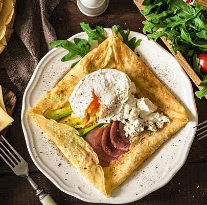 Crêpes salées - Prix par portion