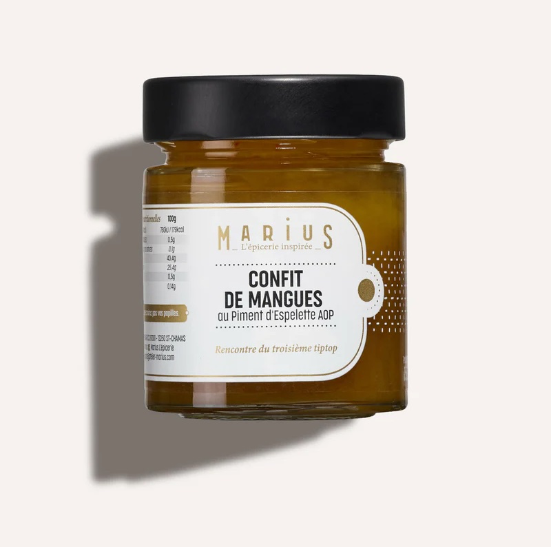 Confit de Mangues au Piment d’Espelette AOP 150 Gr - Marius