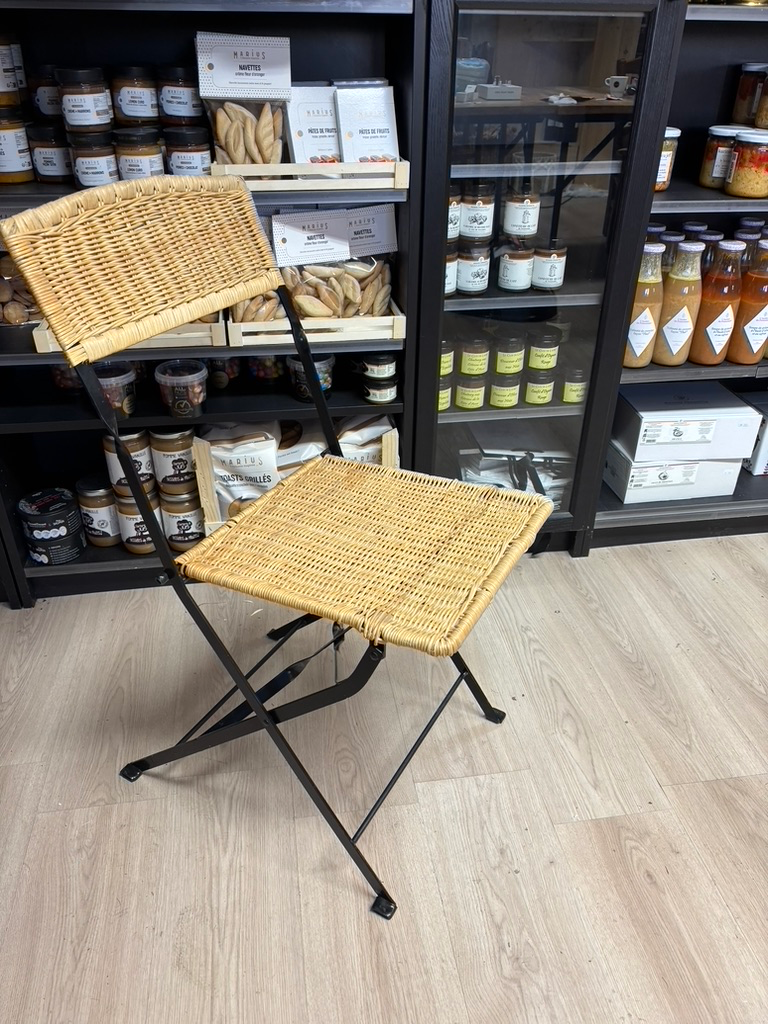 Chaise en Rotin - Noir