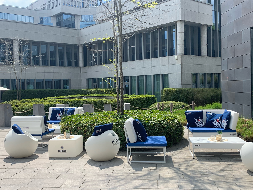 Salon de jardin "Plage Chill" - Blanc