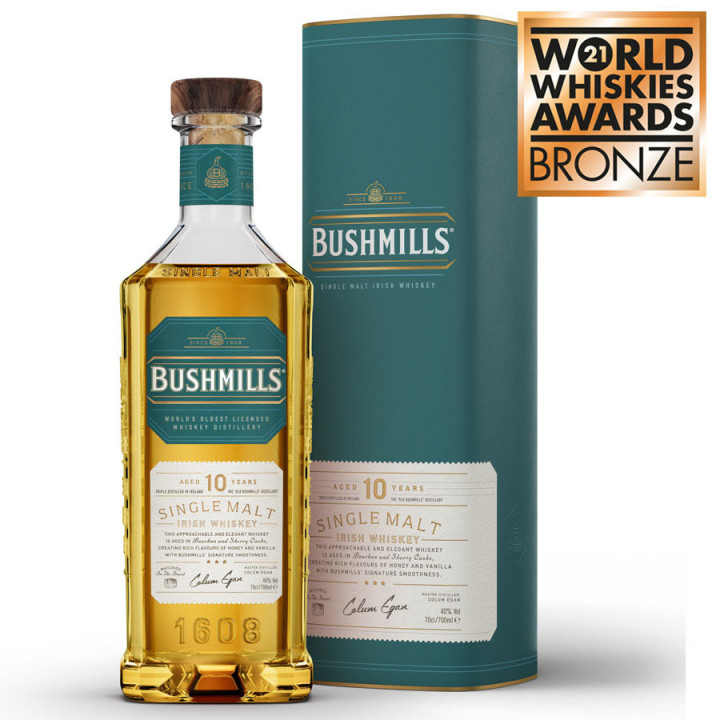 Whisky Bushmill's Malt 10 Years 40° 0,7L + GB