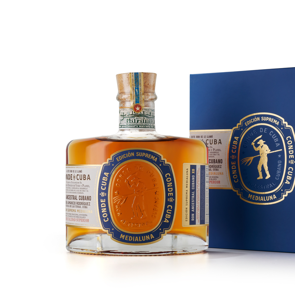 Conde de Cuba Media Luna XO Gift Box 40° 70cl