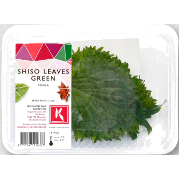 Feuille de Shiso Verte - Barquette